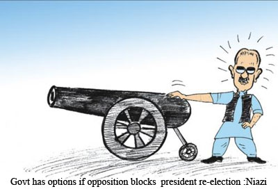 Govt has option if opposition blocks president re-election - Niazi