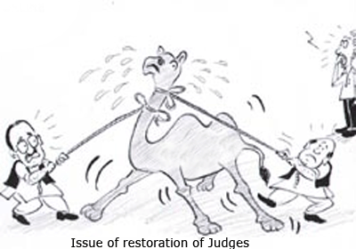 Issue of restoration of Judges