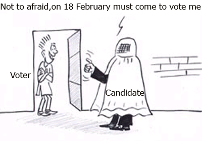 Not to afraid ,on 18 February must come to vote me